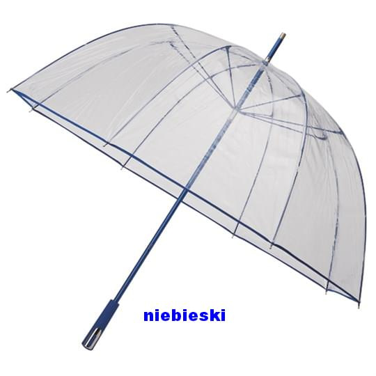 parasol transparentny na włóknie wielki