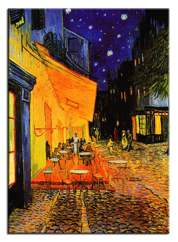 Vincent van Gogh-Nachtcafe-Leinwand Kunstdruck 70x50cm, dzial wydruki, tu bez ramy, cena 29,99+7,99e daj 5 obrazow na 1 aukcje, http://www.go-bi.pl/produkty/g92668-obraz.html