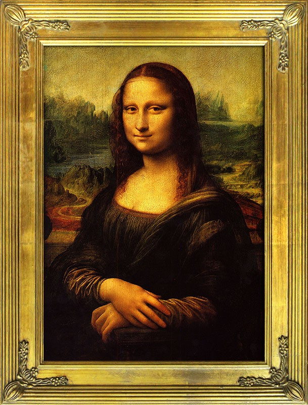 Leonardo da Vinci-Mona Lisa-Leinwand + Rahmen Kunstdruck 109x78cm, to jest wydruk ! wystaw od Pocalunku ktory wczoraj wystawiles, cena 79e,2szt,http://www.go-bi.pl/produkty/g94400-obraz.html