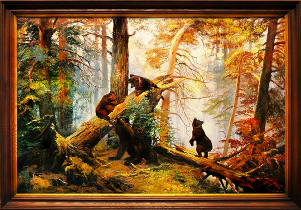 Iwan Iwanowicz Szyszkin-105x75cm-Landschaft-Ölgemälde Handgemalt Leinwand Rahmen Signiert G03254,cena 209e,malowany recznie,http://www.go-bi.pl/produkty/obraz-03254.html